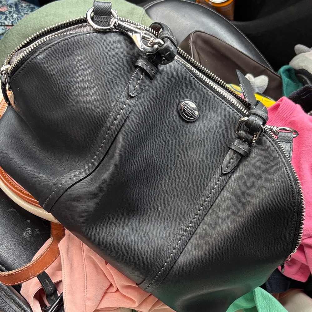 Coach Black Leather Bag